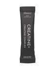 Black stick packet labeled "Creatine+ Creatine Complex" by Just Ingredients sports nutrition line.