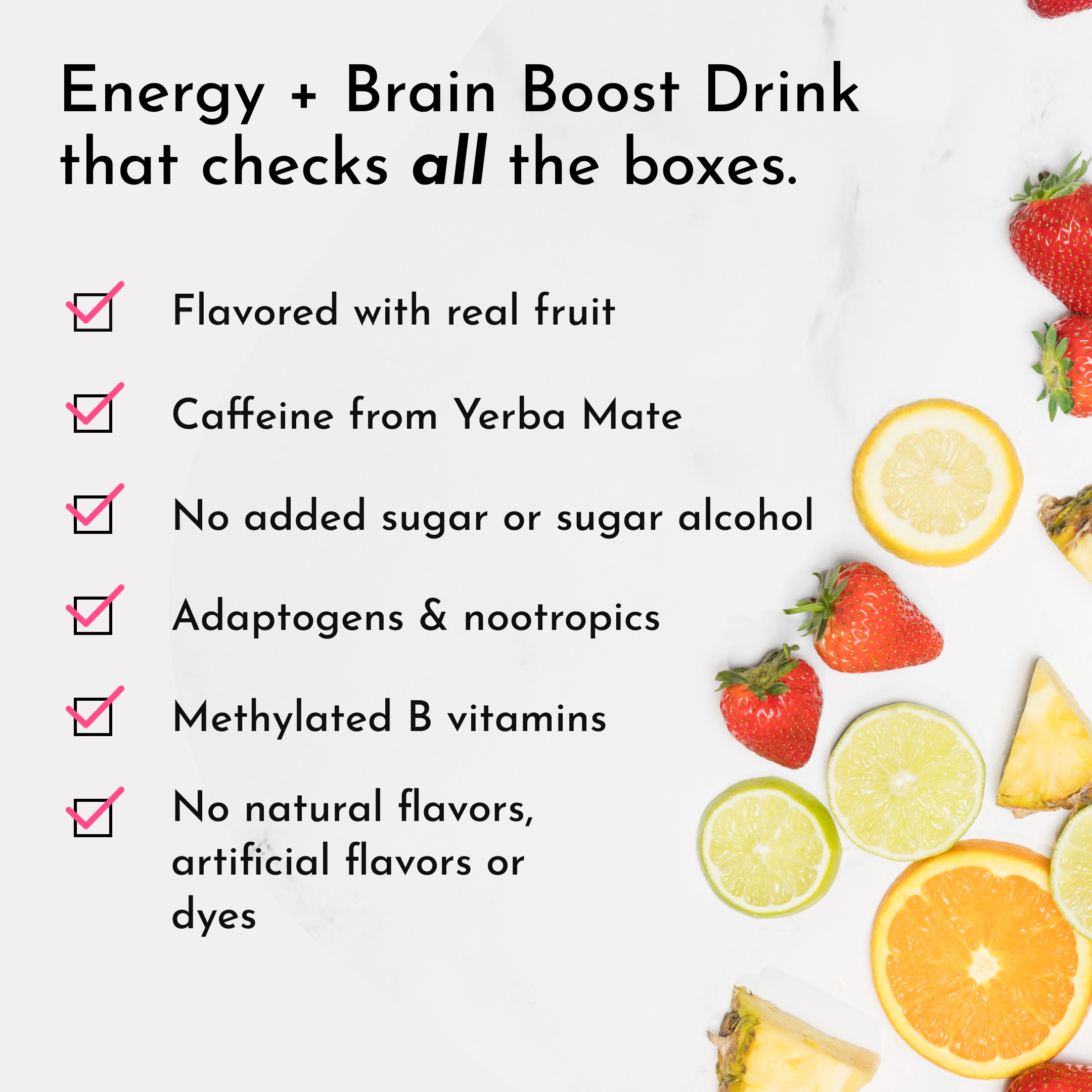 Brain + Energy Boost Blood Orange – Just Ingredients