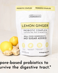 Lemon Ginger 3-In-1 Probiotic Complex