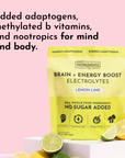 Brain + Energy Boost Lemon Lime & Electrolytes