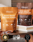 Dark Chocolate Peanut Butter Bone Broth Protein Powder - Lifestyle Image