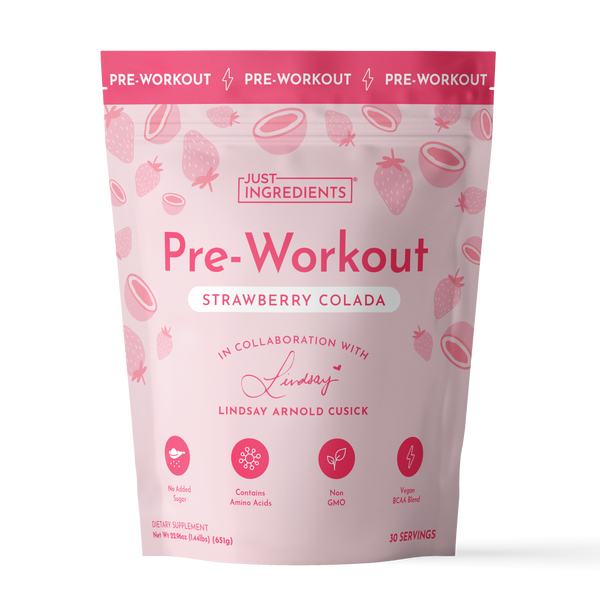 Strawberry Colada Pre-Workout by Lindsay Arnold - Product Mockup