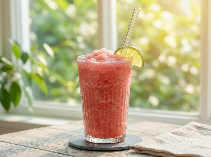 Strawberry Lime Daiquiri Mocktail