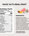Blue Hawaiian Electrolytes nutrition panel