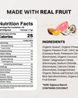 Blue Hawaiian Electrolytes Stick nutrition panel