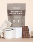 Chocolate Bone Broth Protein Powder - Lifestyle Image