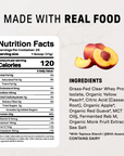 Perfect Peach Clear Protein - Nutrition Panel
