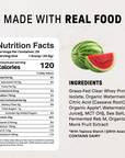 Watermelon Squeeze Clear Protein - Nutrition Panel