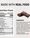 Daneise's Double Chocolate Protein Stick - Nutrition Panel