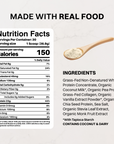 Just Plain Protein Powder - Nutrition Panel
