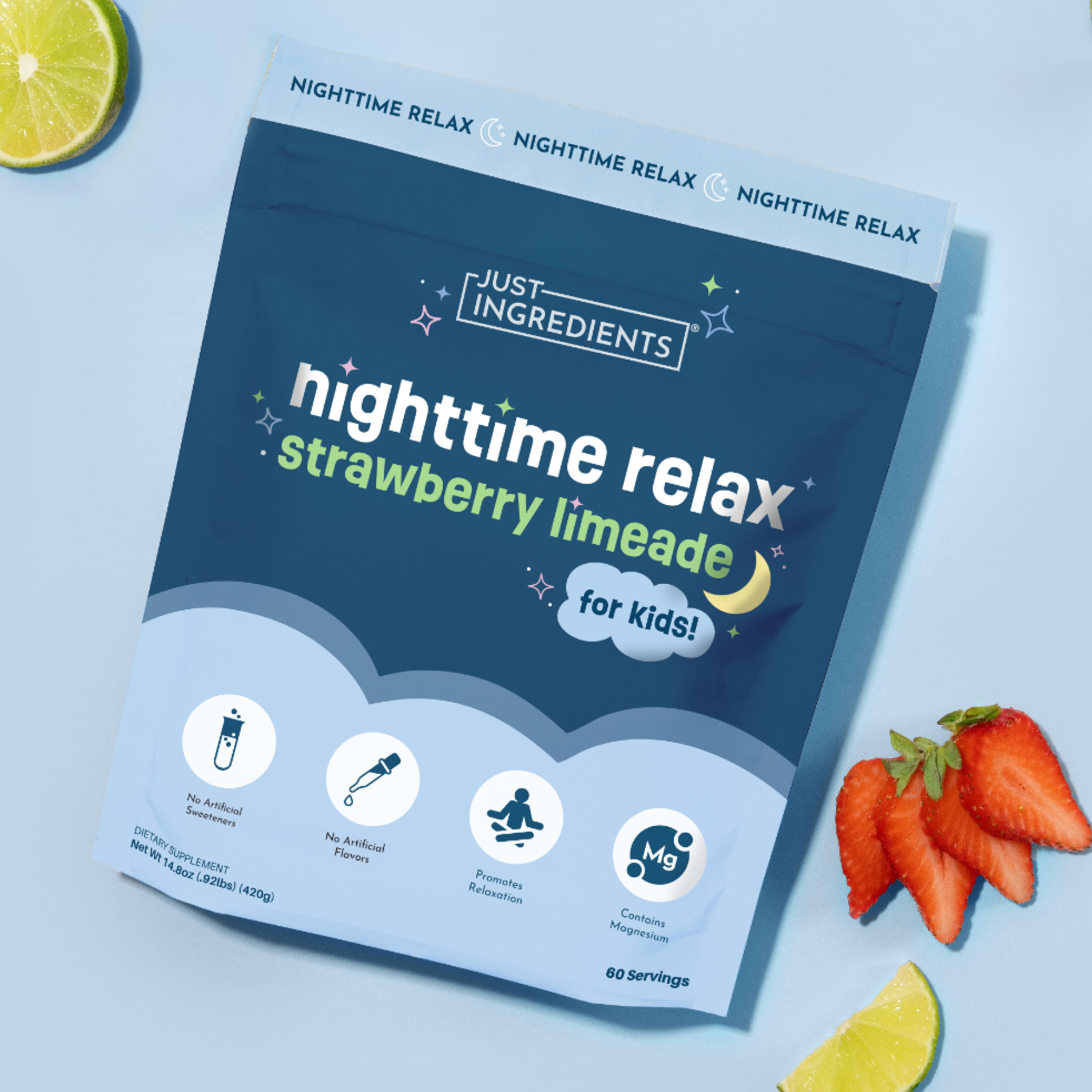 Strawberry Limeade Nighttime Relax (Kids) | Just Ingredients