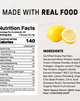 Lemon Birthday Cake Protein Powder - Nutrition Panel