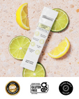 Checklist graphic highlighting real fruit, no added sugar, and no artificial flavors for Lemon Lime Electrolytes.