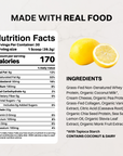 Lemon Swish Protein Powder - Nutrition Panel
