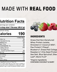 Mountain Berry Protein Powder - Nutrition Panel