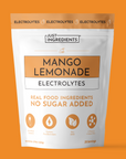 Pouch of Mango Lemonade Electrolytes showing 30 servings and no sugar added