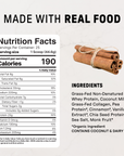 Snickerdoodle Protein Powder NSF - Nutrition Panel