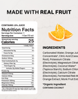 Orange Fizz Sparkling Electrolytes - Nutrition Panel
