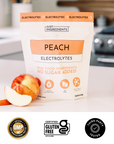 Peach Electrolytes product certifications and badge icons