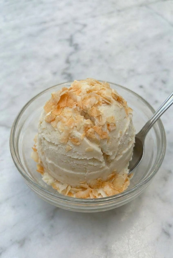 Pineapple Coconut Cream Soft Serve Ice Cream