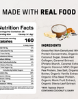 Salted Caramel Protein Powder - Nutrition Panel