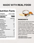 Salted Caramel Protein Powder Stick - Nutrition Panel