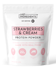 Strawberries & Cream Protein Powder - Product Mockup