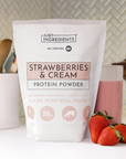 Strawberries & Cream Protein Powder - Lifestyle
