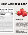 Strawberries & Cream Protein Powder - Nutrition Panel