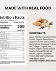 Vanilla Peanut Butter Protein + Creatine - Nutrition Panel