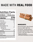 Vegan Snickerdoodle Protein Powder - Nutrition Panel