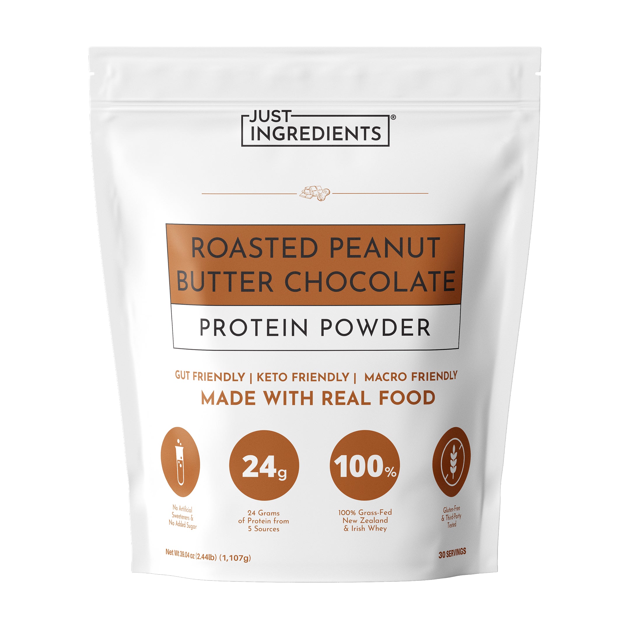 JUST-INGREDIENTS Roasted Peanut Butter Chocolate