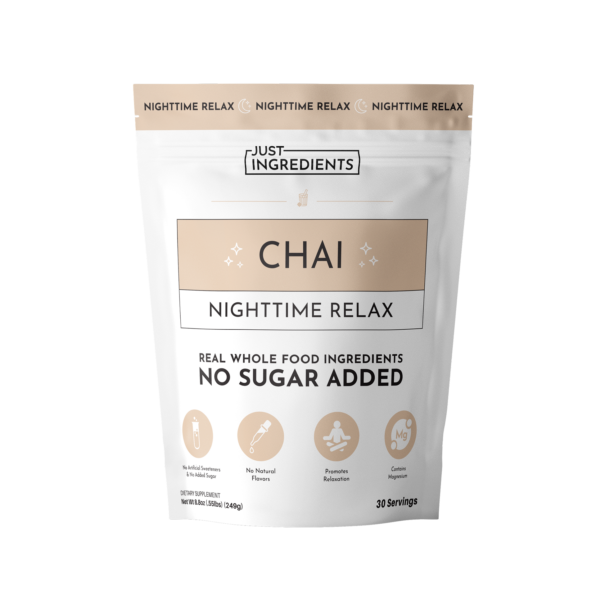 Chai Nighttime Relax Sleep Drink — Magnesium & L-Theanine, 30