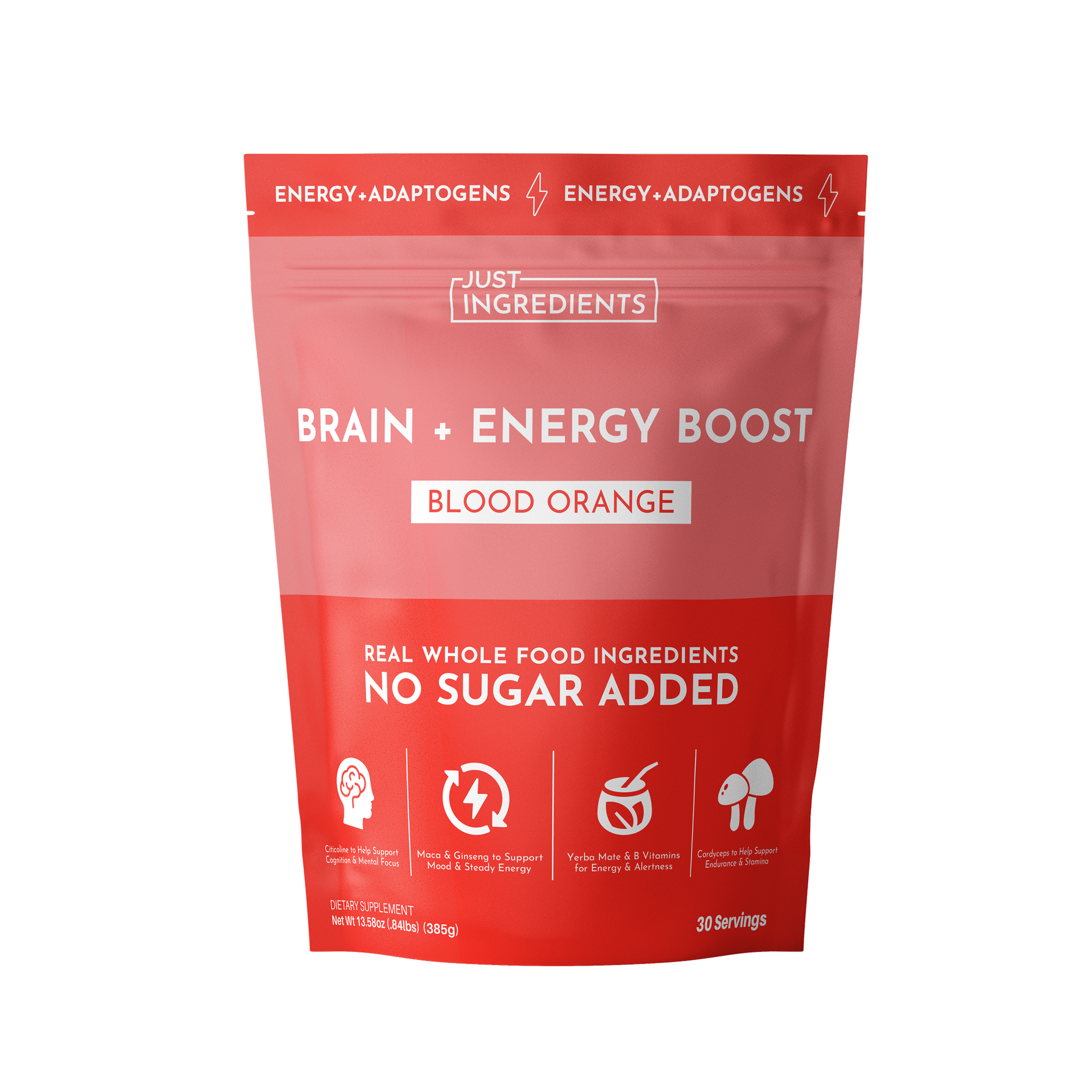 Brain + Energy Boost Blood Orange – Just Ingredients