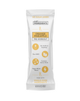 Single stick pack of Orange Pineapple pre-workout with visible ingredient highlights and nutrition callouts.