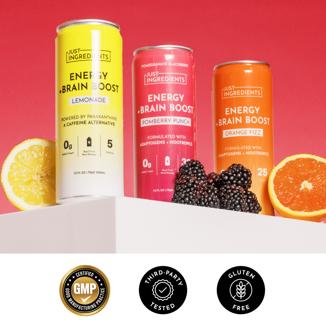 Sparkling Energy Drink Variety Pack with Coastal Blast