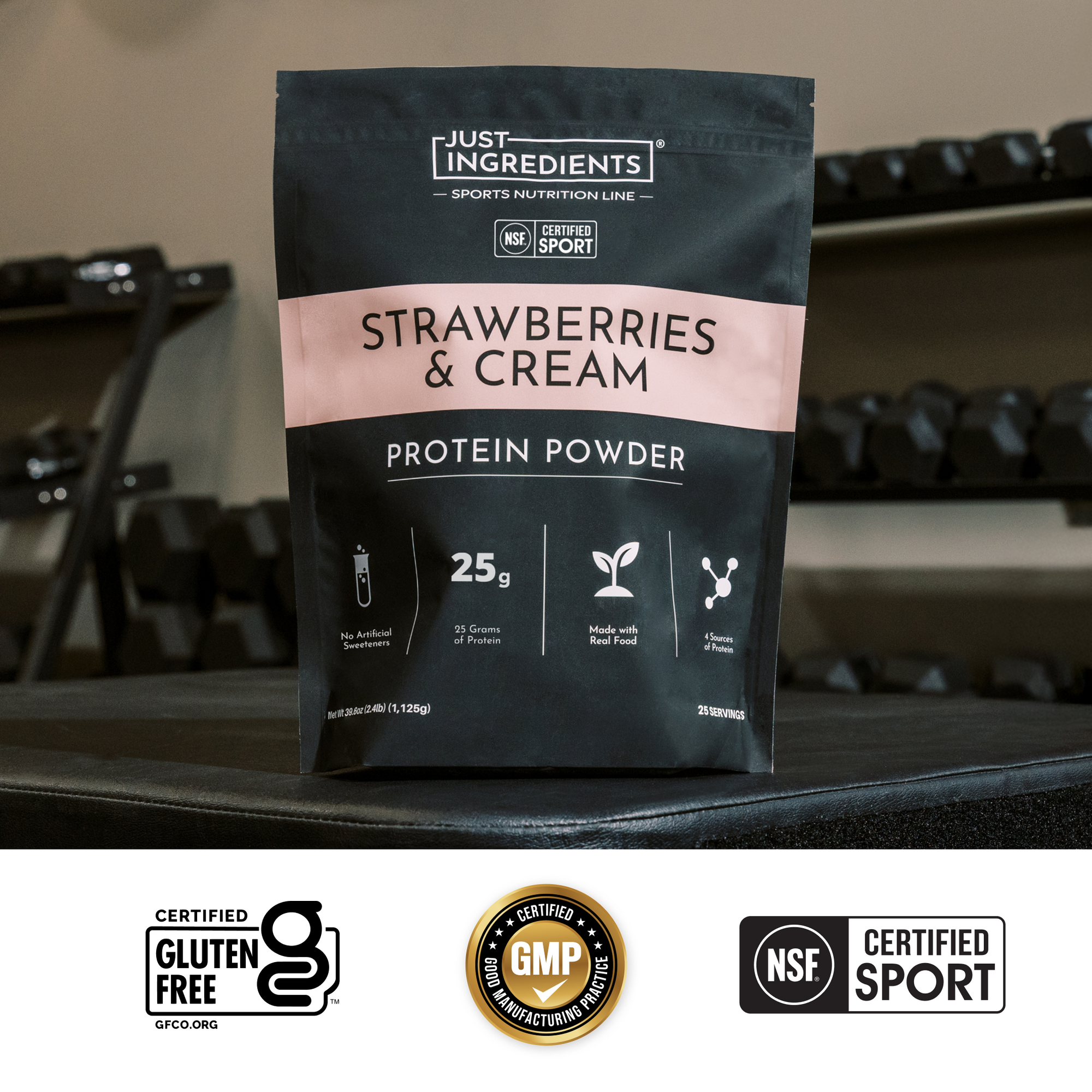 Strawberries and Cream Protein Powder - NSF