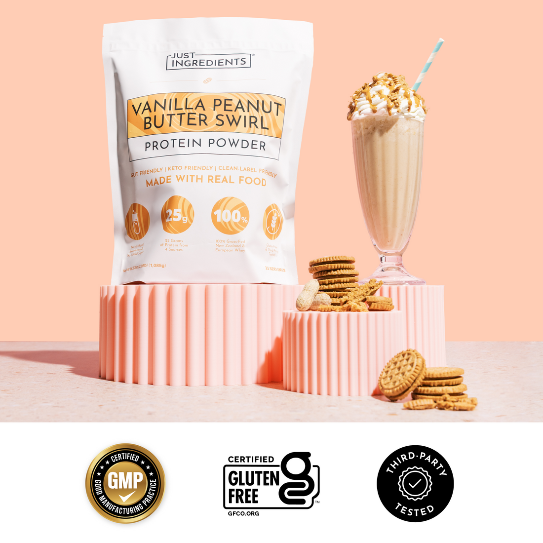 Vanilla Peanut Butter Swirl Protein Powder