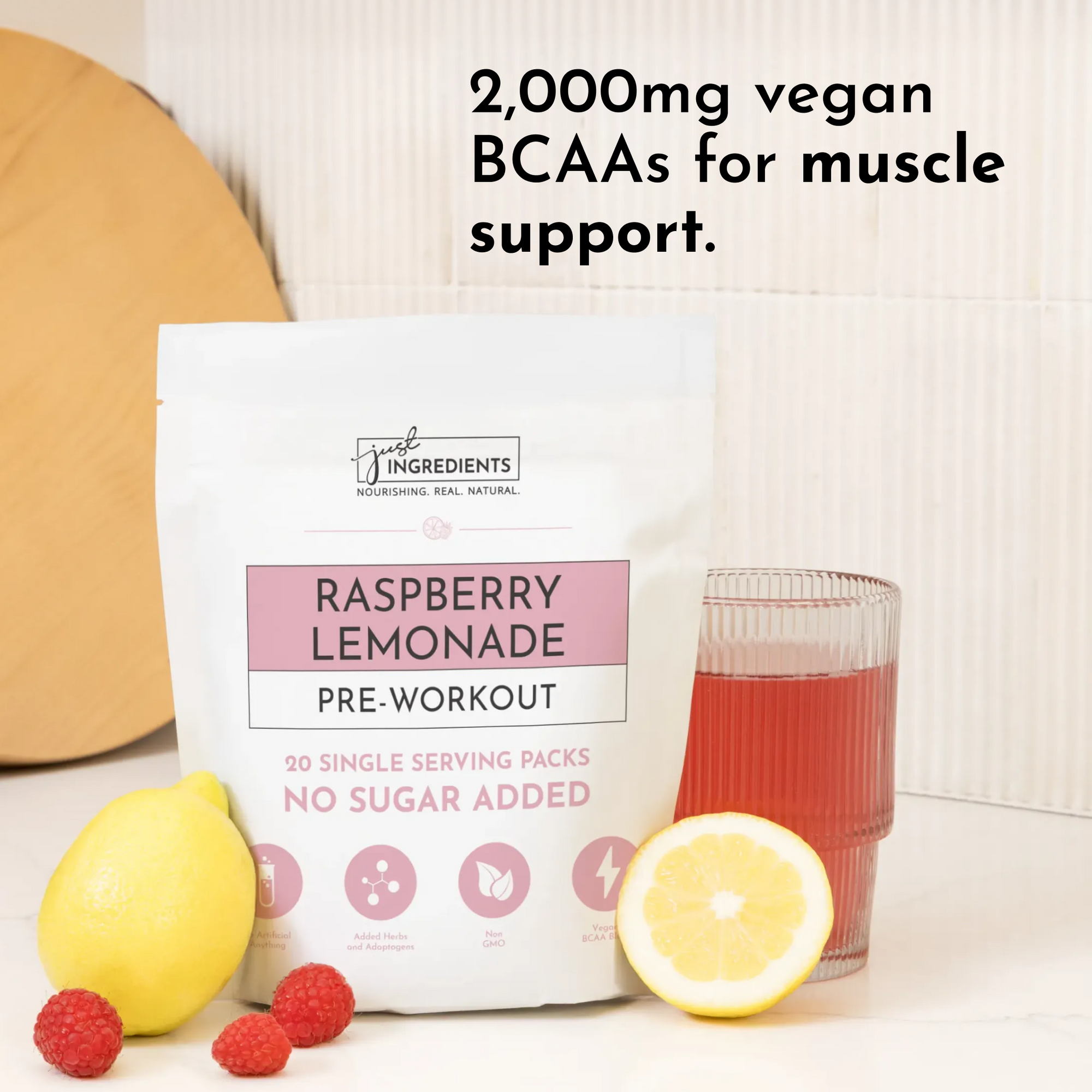 Raspberry Lemonade Pre-Workout Single Serving Packs (20)