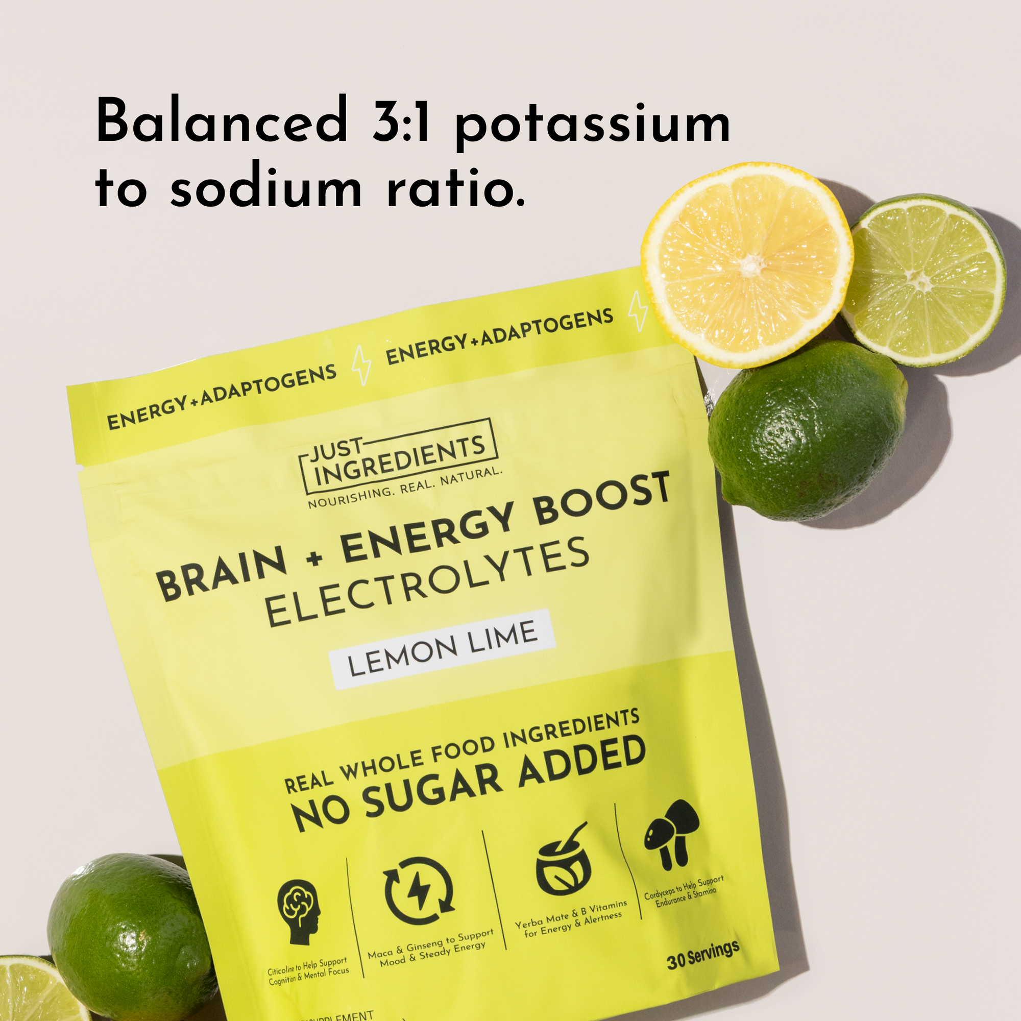 Brain + Energy Boost Lemon Lime &amp; Electrolytes Stick