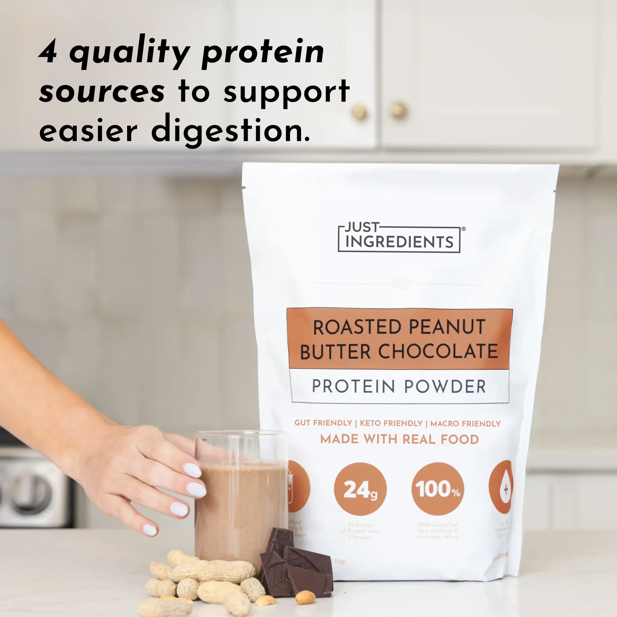 Roasted Peanut Butter Chocolate Protein Powder