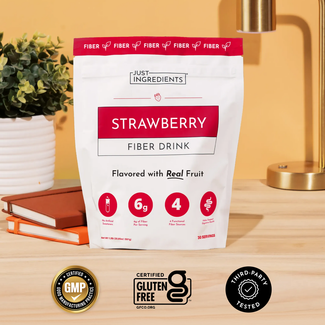 Strawberry Fiber Drink