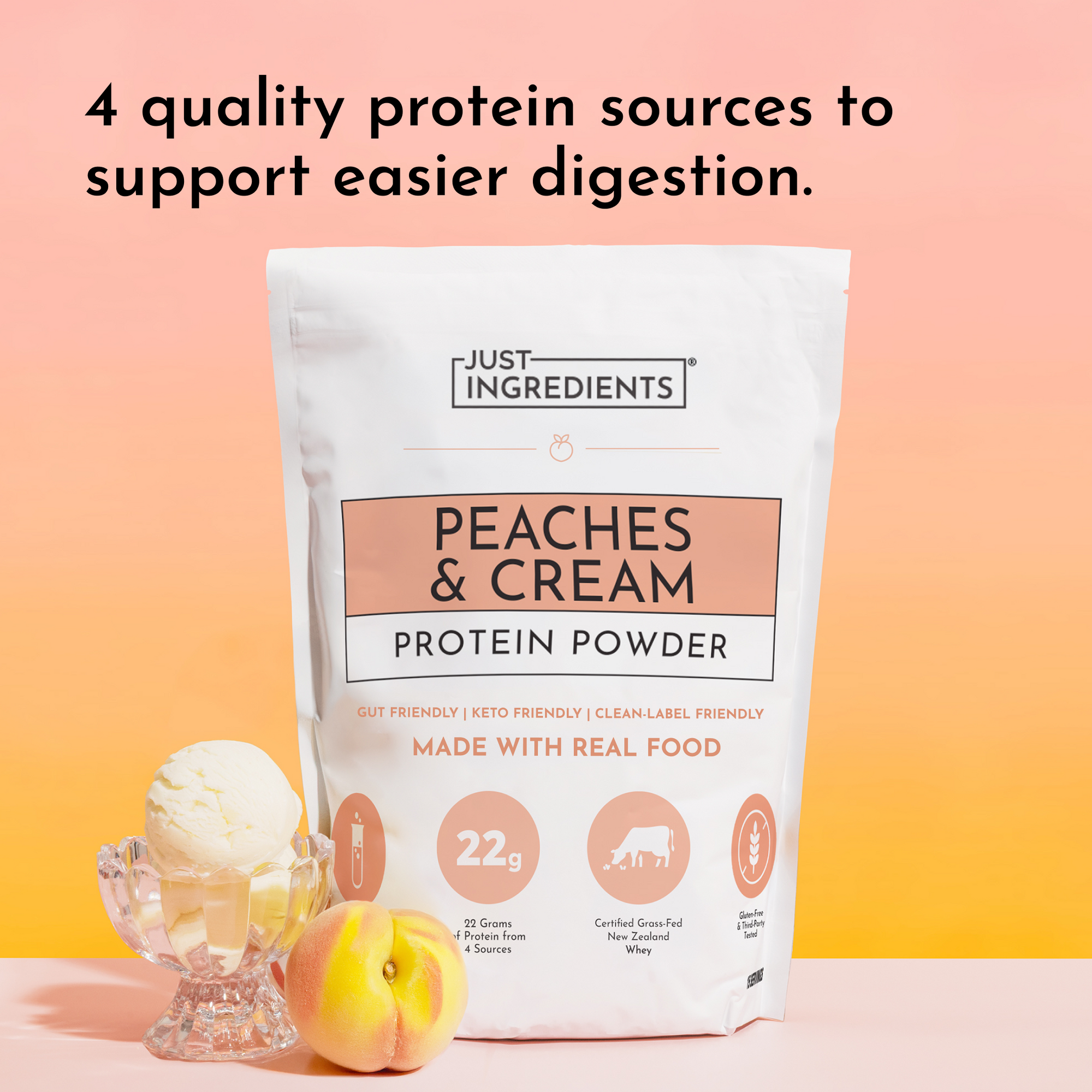 Peaches &amp; Cream Protein Powder