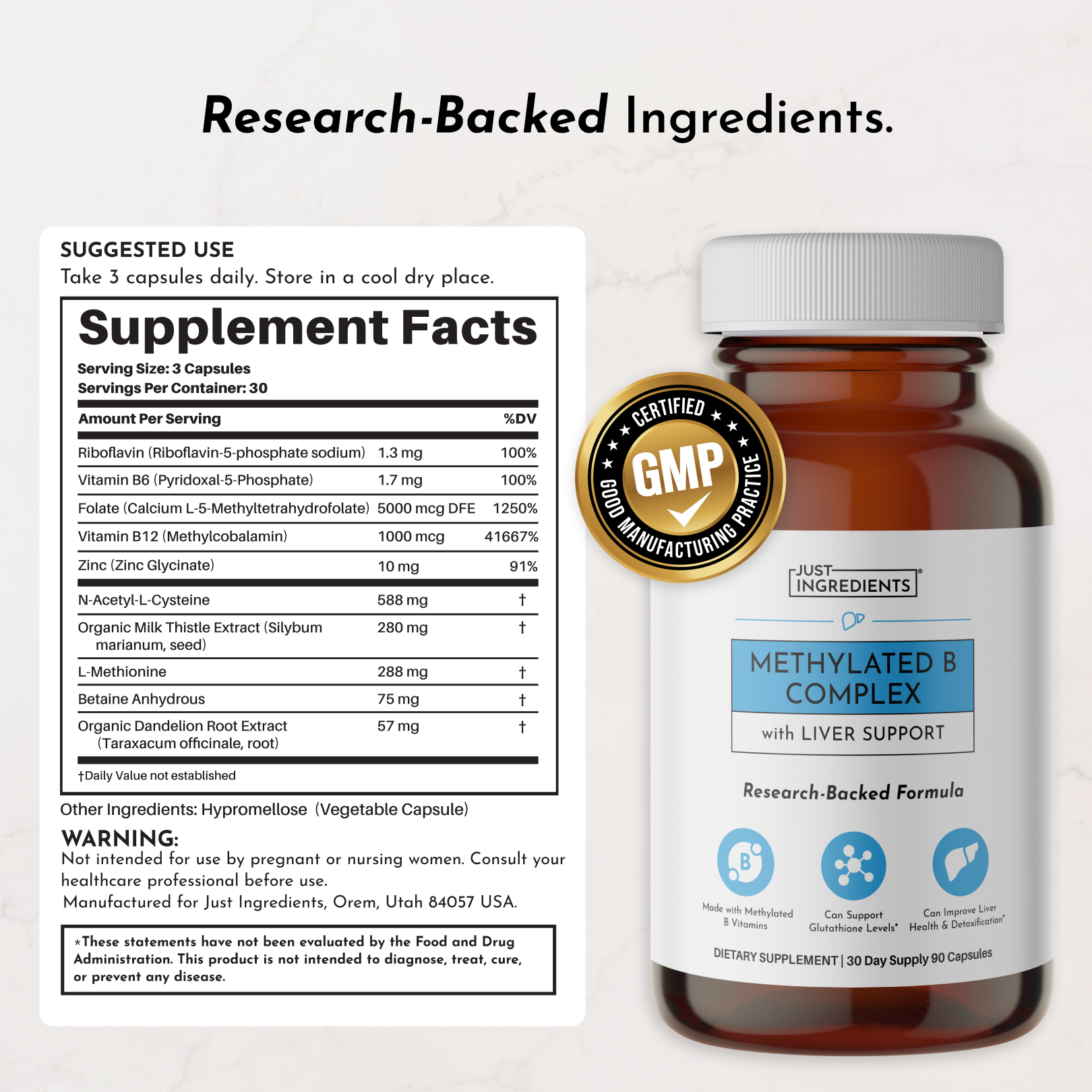 just ingredients glutathione complex Methylated B Complex – Just Ingredients