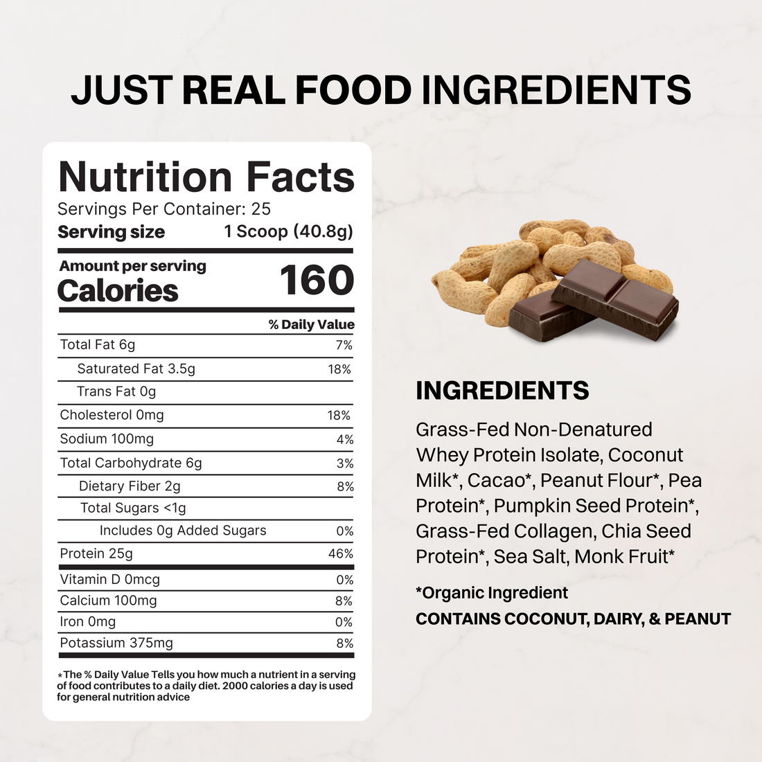 Creamy Peanut Butter Chocolate Protein Powder - NSF