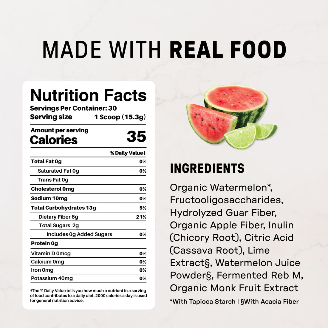 Watermelon Lime Fiber Drink