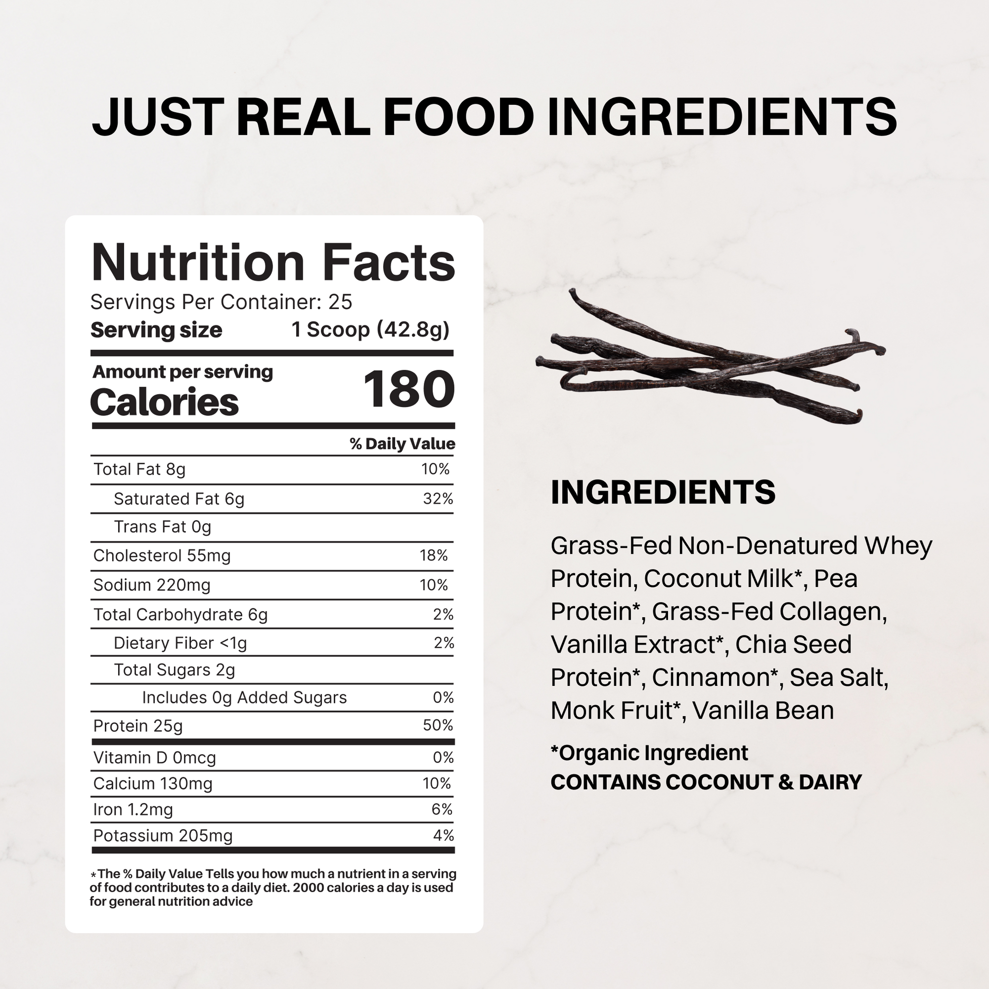 Vanilla Bean Protein Powder - NSF