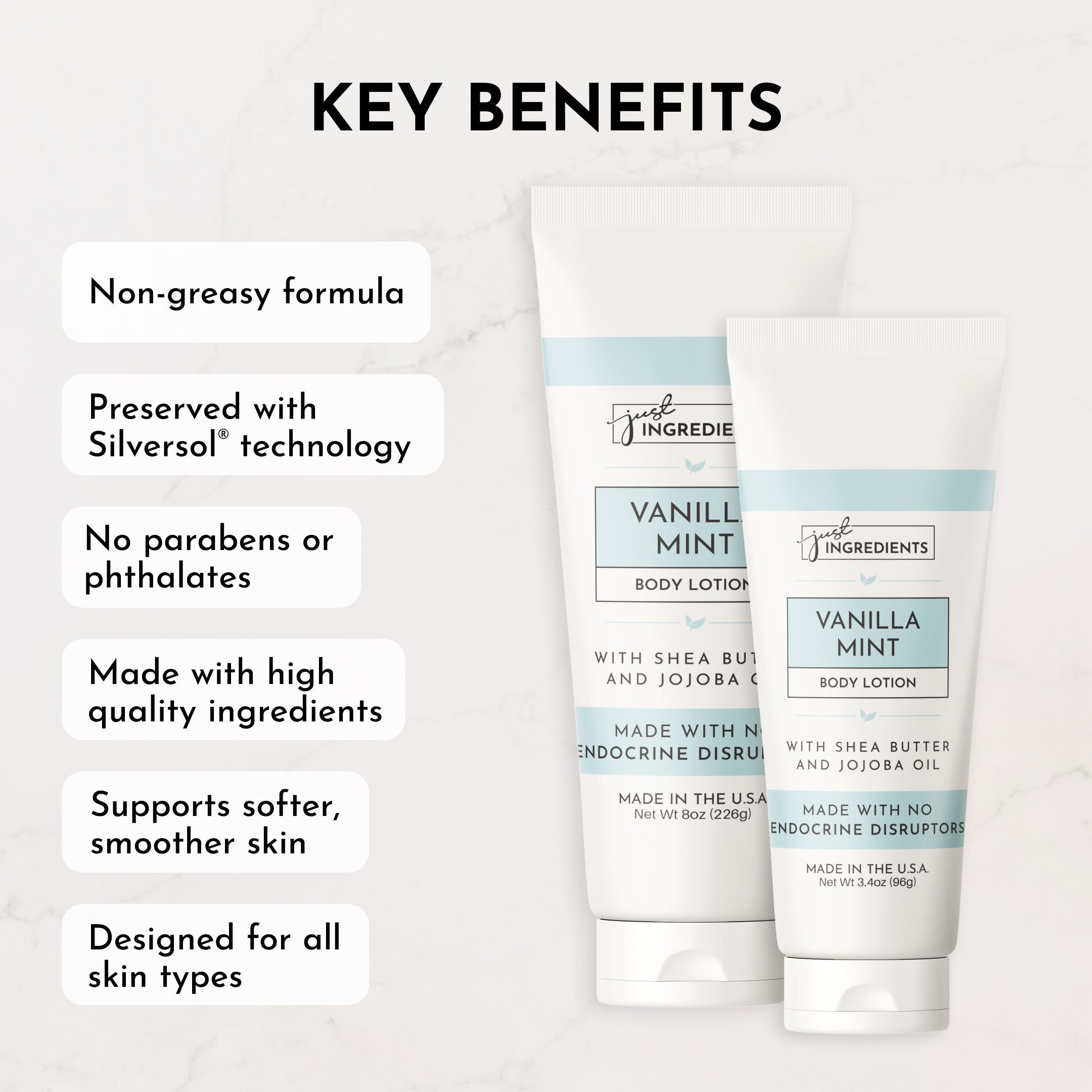 Vanilla Mint Body Lotion - 8oz – Just Ingredients