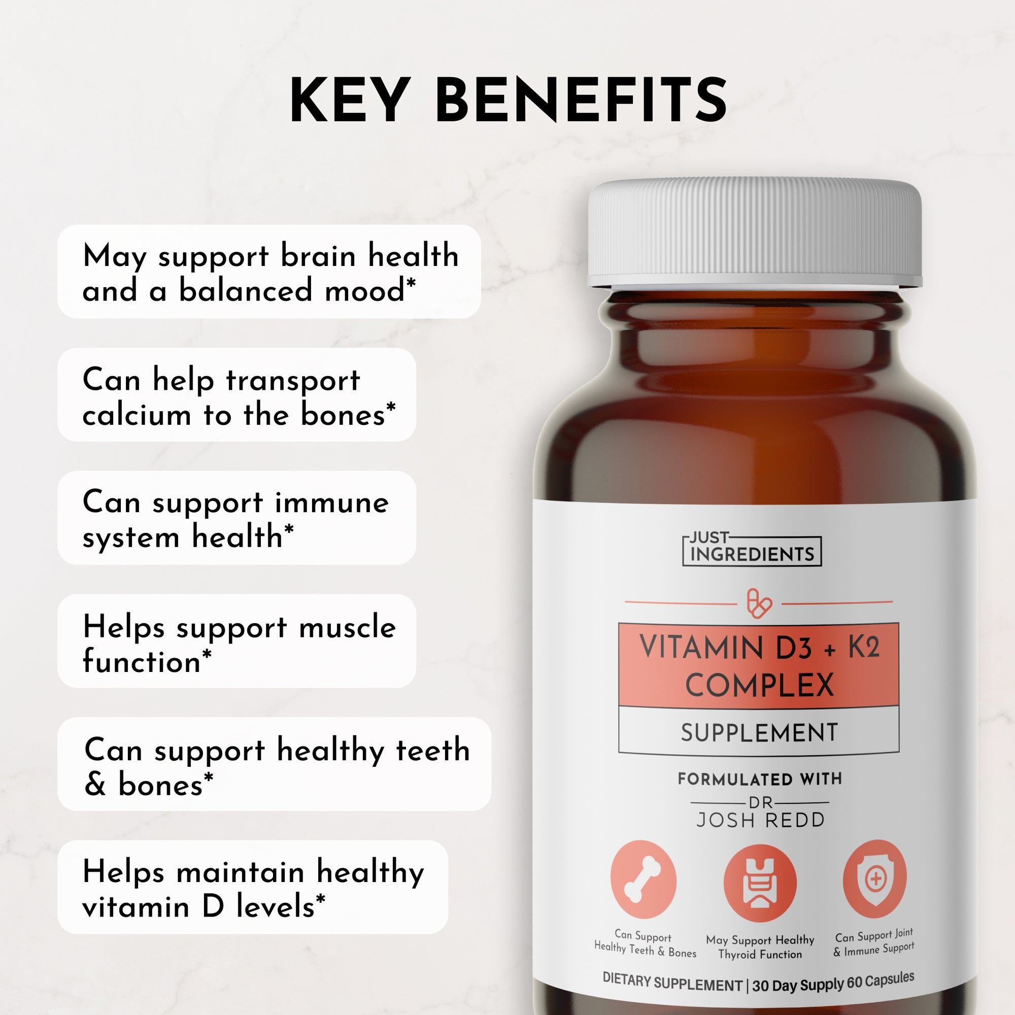 Vitamin D3 + K2