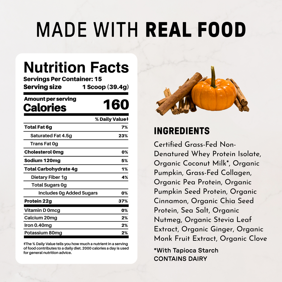 Pumpkin Spice Protein Powder